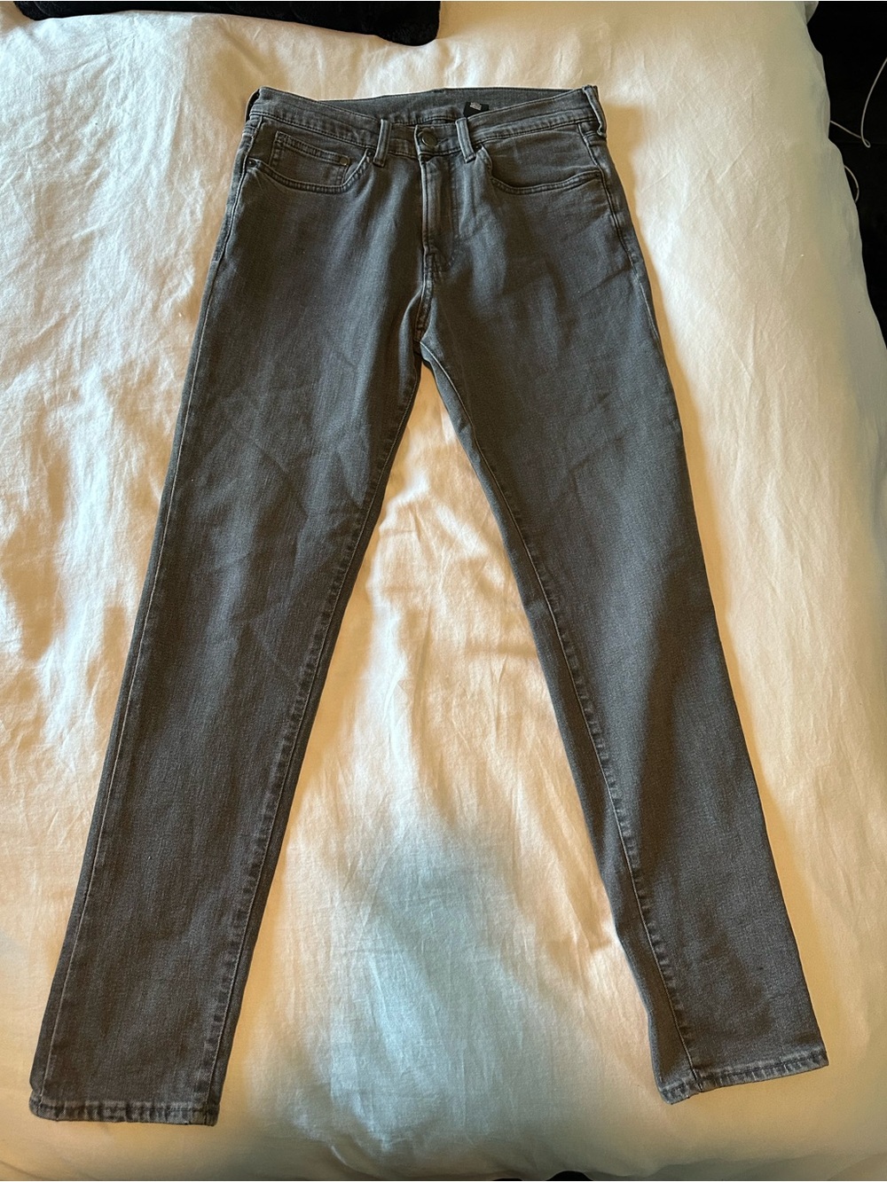 Mens H&M Skinny Fit Stretch Casual Denim Jeans - Grey Wash Size 32x32